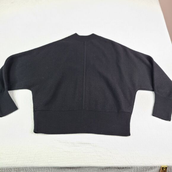 COS L Wool Black Large Full Zip Cardigan Office Career Business - Picture 12 of 12